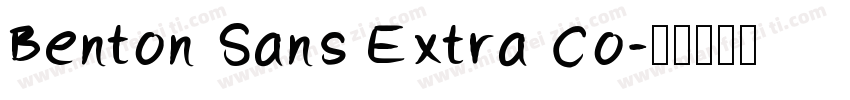Benton Sans Extra Co字体转换